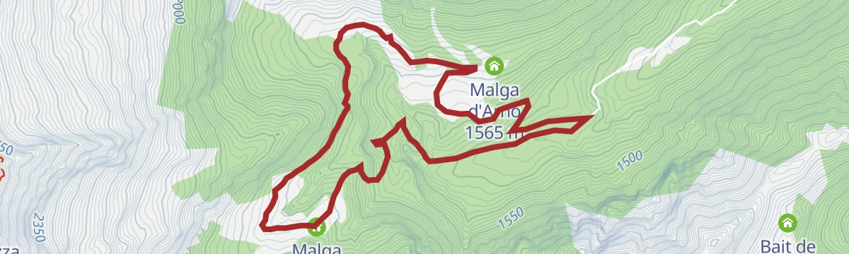 Route map: Cravatta Loop